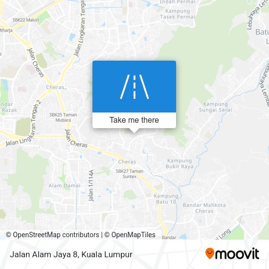 Peta Jalan Alam Jaya 8