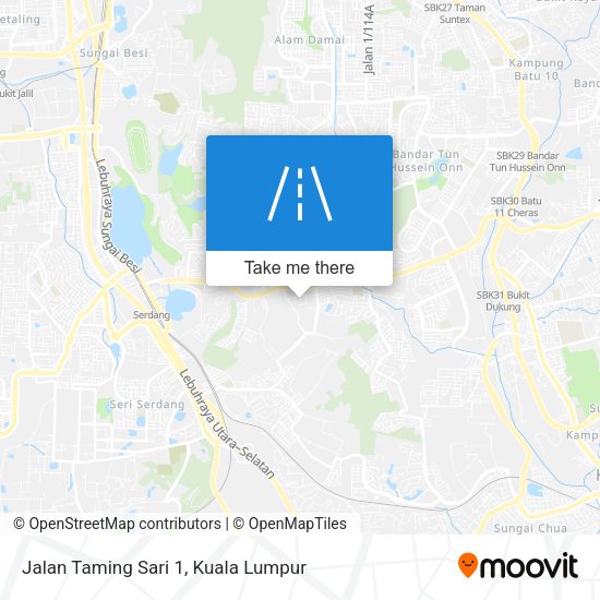 Jalan Taming Sari 1 map