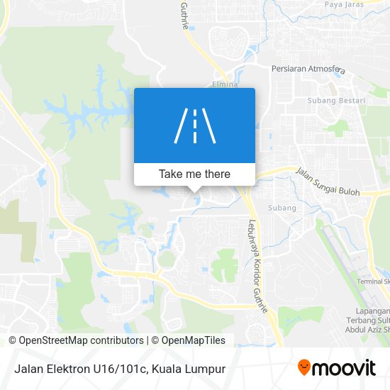 Jalan Elektron U16/101c map