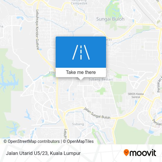 Peta Jalan Utarid U5/23