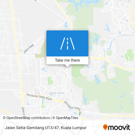 Peta Jalan Setia Gemilang U13/47