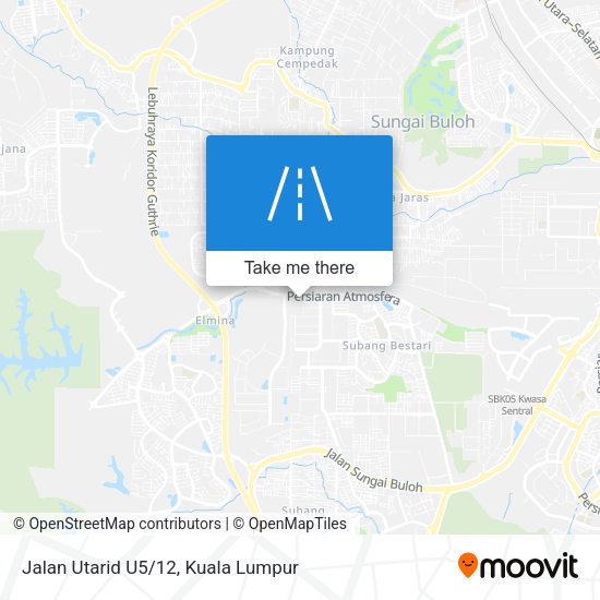 Jalan Utarid U5/12 map