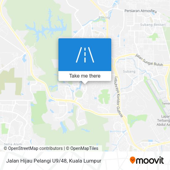 Jalan Hijau Pelangi U9/48 map