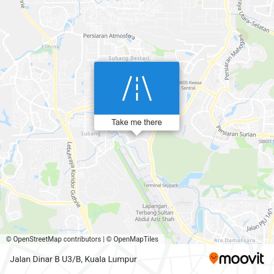 Peta Jalan Dinar B U3/B