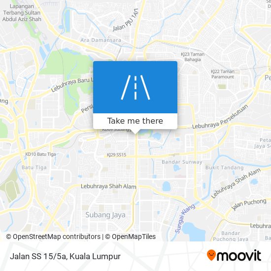 Jalan SS 15/5a map