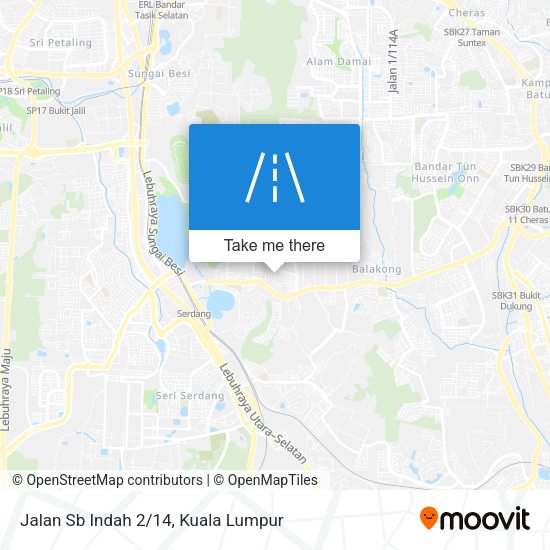 Peta Jalan Sb Indah 2/14