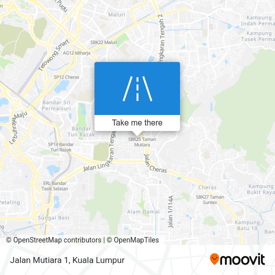 Jalan Mutiara 1 map
