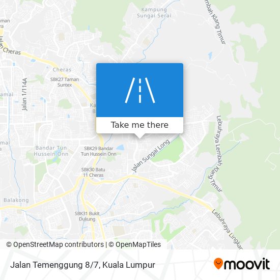 Jalan Temenggung 8/7 map