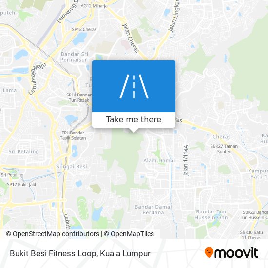 Bukit Besi Fitness Loop map