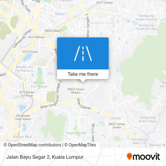 Jalan Bayu Segar 2 map