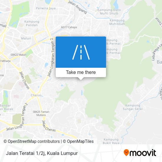 Jalan Teratai 1/2j map