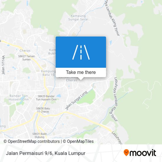 Peta Jalan Permaisuri 9/6