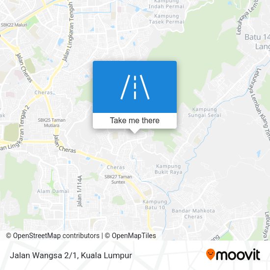 Jalan Wangsa 2/1 map