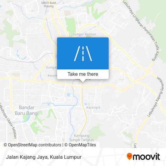 Peta Jalan Kajang Jaya