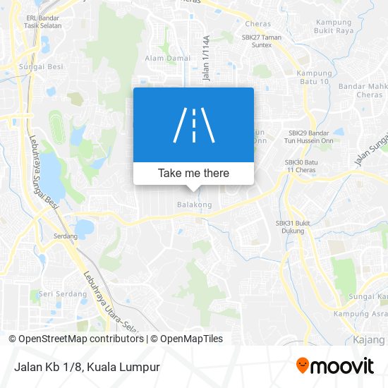 Jalan Kb 1/8 map