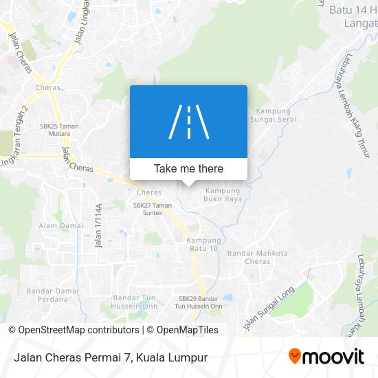 Jalan Cheras Permai 7 map