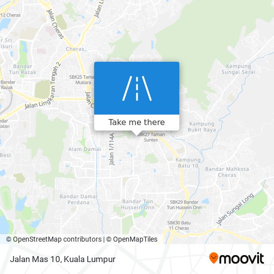 Jalan Mas 10 map