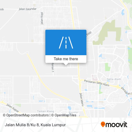 Peta Jalan Mulia 8/Ku 8