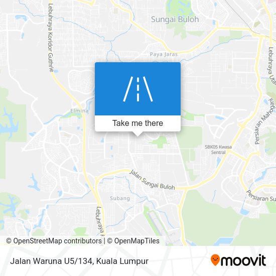 Jalan Waruna U5/134 map