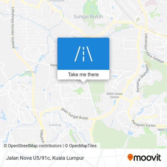 Jalan Nova U5/91c map