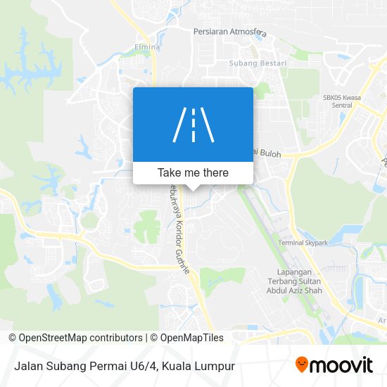 Jalan Subang Permai U6/4 map