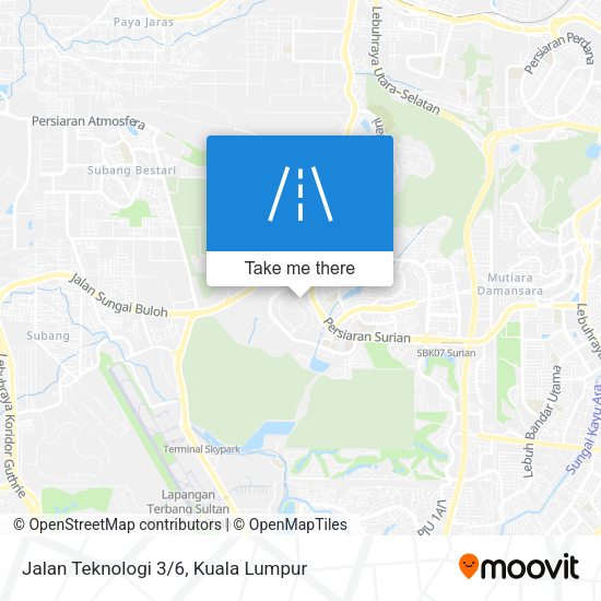 Jalan Teknologi 3/6 map