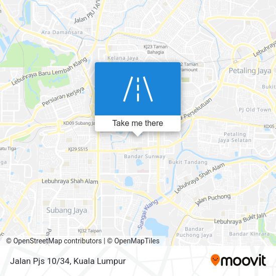 Peta Jalan Pjs 10/34
