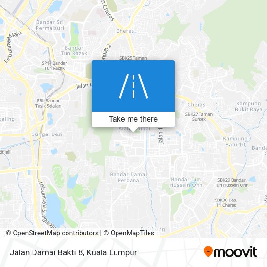 Peta Jalan Damai Bakti 8