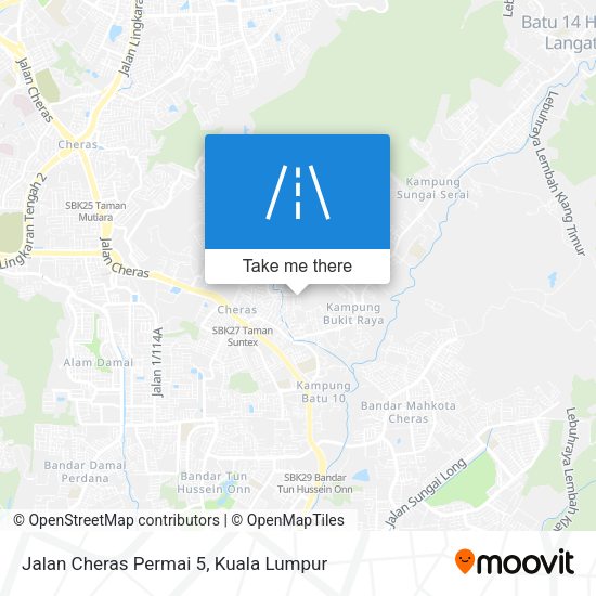 Jalan Cheras Permai 5 map