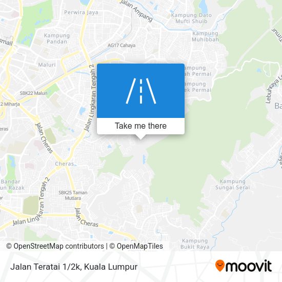 Peta Jalan Teratai 1/2k