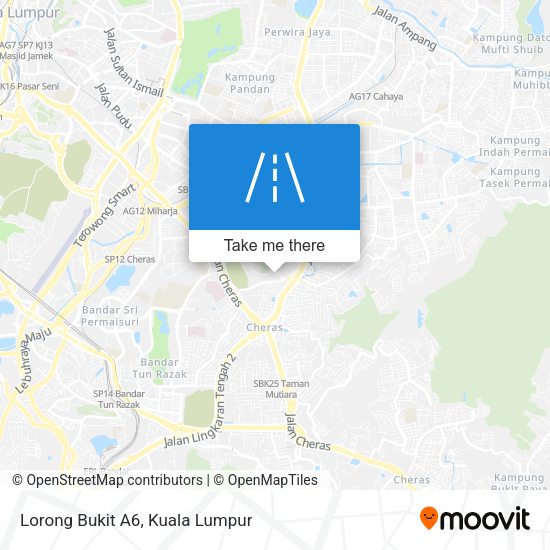 Lorong Bukit A6 map