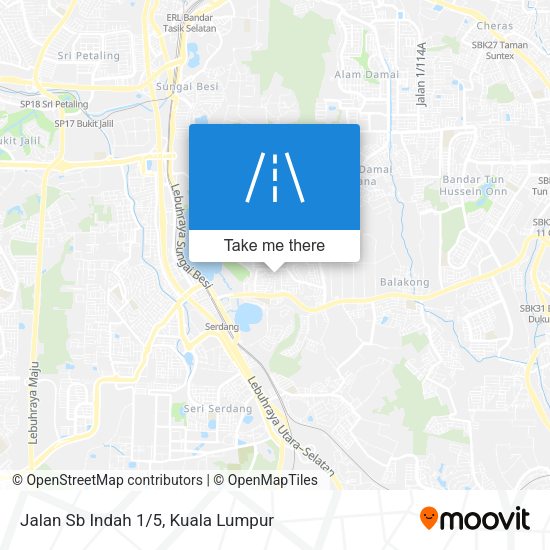 Peta Jalan Sb Indah 1/5