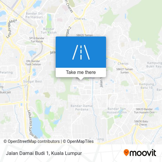 Peta Jalan Damai Budi 1