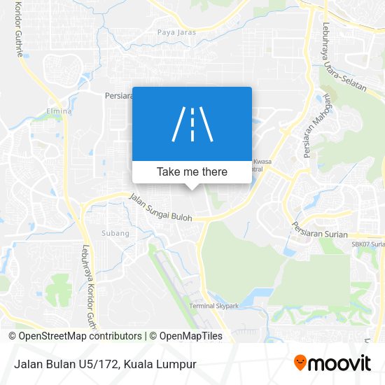 Peta Jalan Bulan U5/172