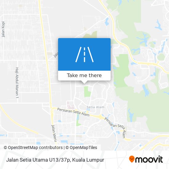 Peta Jalan Setia Utama U13/37p