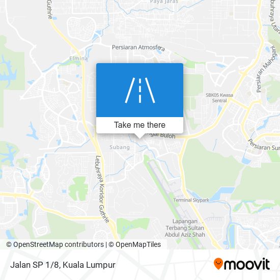 Jalan SP 1/8 map