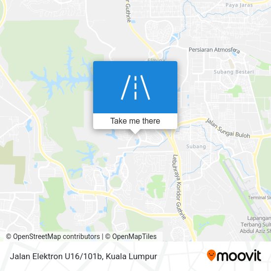 Jalan Elektron U16/101b map