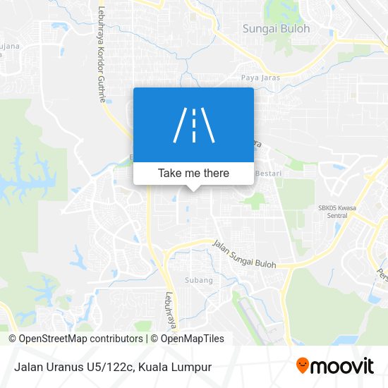 Peta Jalan Uranus U5/122c