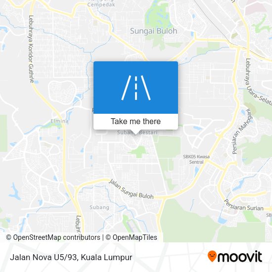 Jalan Nova U5/93 map