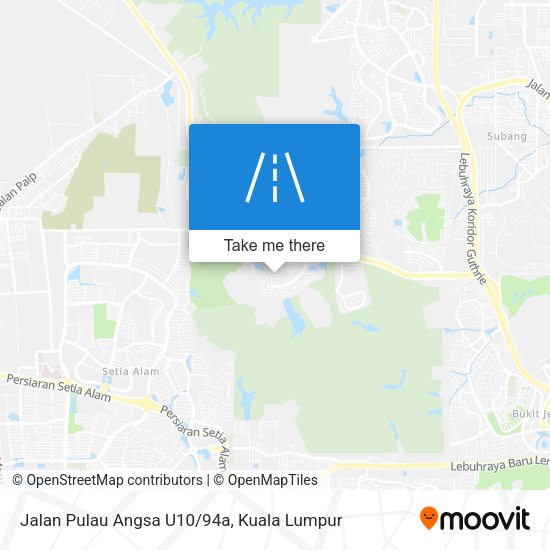 Jalan Pulau Angsa U10/94a map