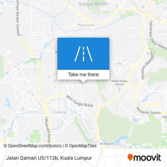Peta Jalan Qamari U5/112b