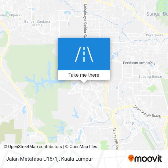 Jalan Metafasa U16/1j map
