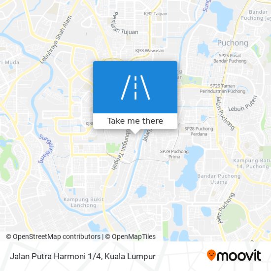 Jalan Putra Harmoni 1/4 map