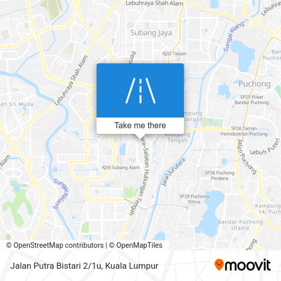 Jalan Putra Bistari 2/1u map