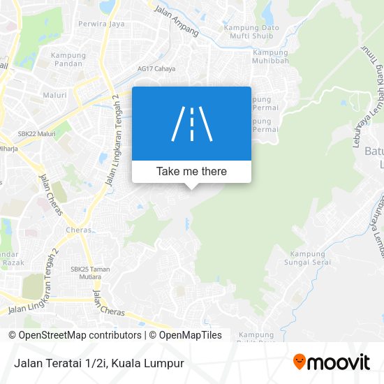 Jalan Teratai 1/2i map