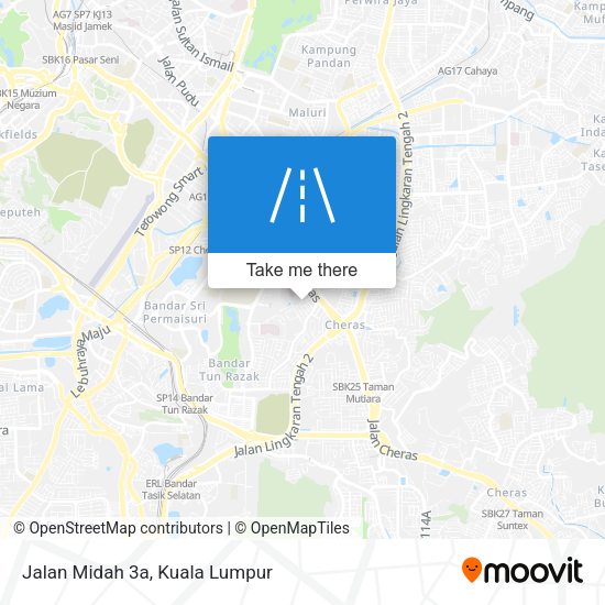 Peta Jalan Midah 3a
