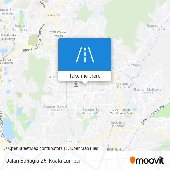 Jalan Bahagia 25 map