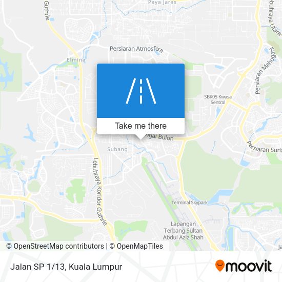 Jalan SP 1/13 map