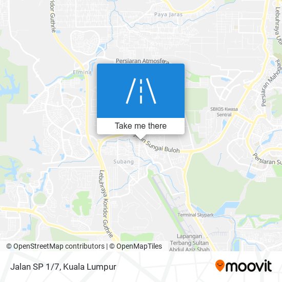 Jalan SP 1/7 map