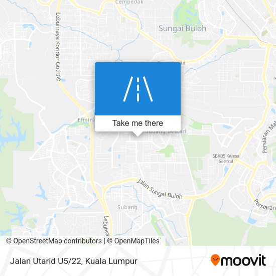 Peta Jalan Utarid U5/22